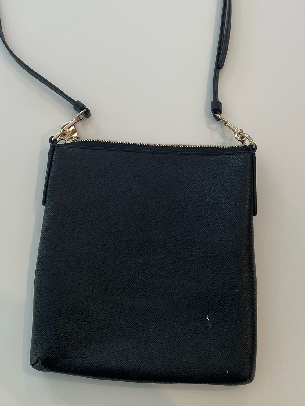 COACH Black Leather Crossbody with Gold-Tone Hardware - Picture 5 of 5
